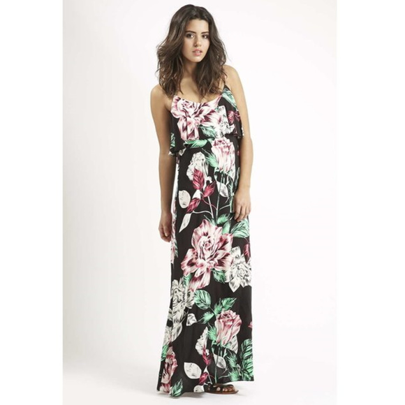 kendall lace back maxi dress